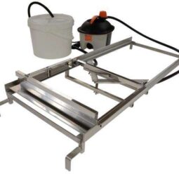 Disopercolatrice orizzontale, manuale, 220V, con lame riscaldate ad acqua, per banco da 1000mm, Lyson