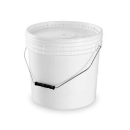 Secchio in plastica alta qualit&agrave; per miele 25kg da cm29,5x29,5x34h con coperchio