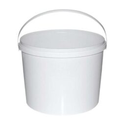 Secchio in plastica alta qualit&agrave; per miele 8kg da cm21,5x18,8x19h con coperchio