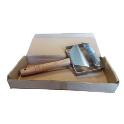 Forchetta doppia per disopercolare manico di legno modello grande 13cm FOR 01 mod. CLAD