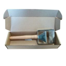 Forchetta doppia per disopercolare manico di legno modello normale 7cm FOR 02 mod. CLAD