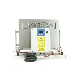 Disopercolatrice verticale, manuale, 220V, riscaldamento elettrico da 30&deg; a 95&deg;, montata su banco da 1000mm incluso, Lyson