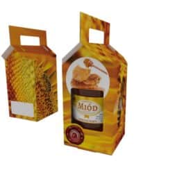 Scatola regalo miele per 1 vaso da 1000g, P1F