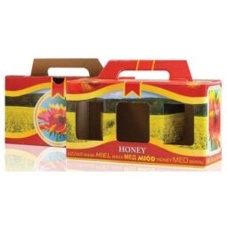 Scatola regalo miele per 3 vasi da 250g, P2B