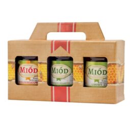 Scatola regalo miele per 3 vasi da 250g, P2H