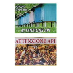 Tabella, Attenzione Api, cartello di PVC 430x5x300mm, 2 varianti