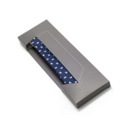 Cravatta blu con api