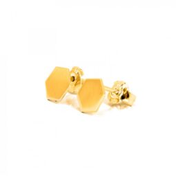 Orecchini esagono in argento dorato 925 - BL_K05