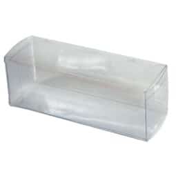 Scatola in lamina di PVC per 3 barattoli 50g - cm5x14x5h