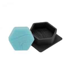 Stampo in silicone per 1 Sapone esagonal con motivo onda