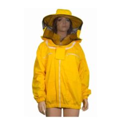 Camiciotto apicoltore con maschera rotonda removibile con zip