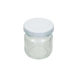 Vaso 50g, modello tondo, compreso capsula color verde, conf. 30 pezzi