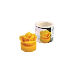 Stampo per candele in silicone - ROSA  CON BASE