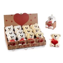 Orsetto 'I love You' in peluche c/cuore in borsetta