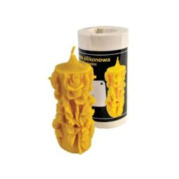 Stampo per candele in silicone - CANDELA CON ROSE 11cm