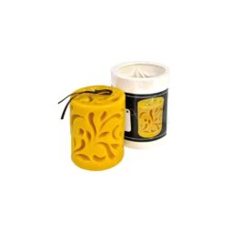 Stampo per candele in silicone - CILINDRO INTARSIATO - 9,5CM