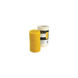 Stampo per candele in silicone - CILINDRO CON FIORE
