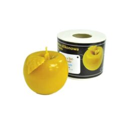 Stampo per candele in silicone - MELA CON FOGLIA