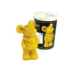 Stampo per candele in silicone - TOPO CON SCIARPA