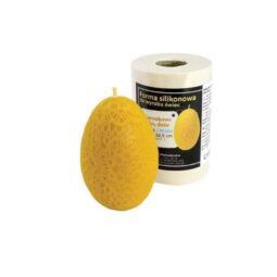 Stampo per candele in silicone - UOVO ALL'UNCINETTO, GRANDE
