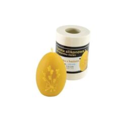 Stampo per candele in silicone - UOVO CON MAZZO DI FIORE