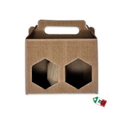 Scatola portavasetti 2x500g esagonale