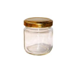 Vaso 150g (106ml) modello tondo, compreso capsula disegno alveare