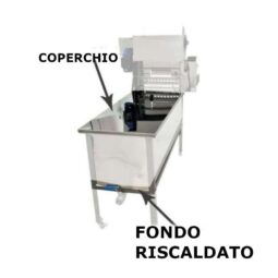 Coperchio e fondo riscaldato per disopercolatrice automatica 1500mm