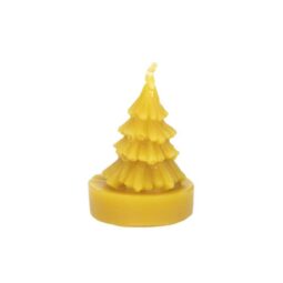 Stampo per candele in silicone - ABETE ROSSO SU BASETTA - 5,5CM