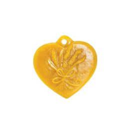 Stampo per candele in silicone - PENDENTE CUORE CON LAVANDA