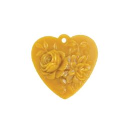 Stampo per candele in silicone - PENDENTE CUORE FLOREALE