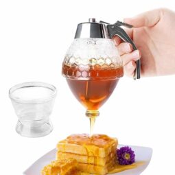 Dispenser per miele in vetro acrilico 200ml mod. CLAD