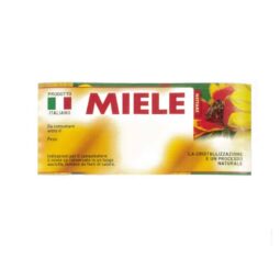 Etichetta adesiva miele ape su fiore generica 116x50mm 100pz