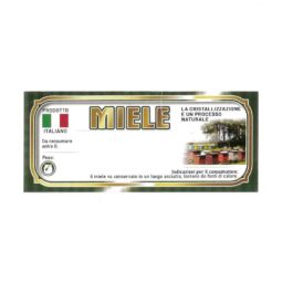 Etichetta adesiva miele apiario generica 116x50mm 100pz