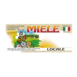 Etichetta adesiva miele con ape bottinatrice generica 116x50mm 100pz