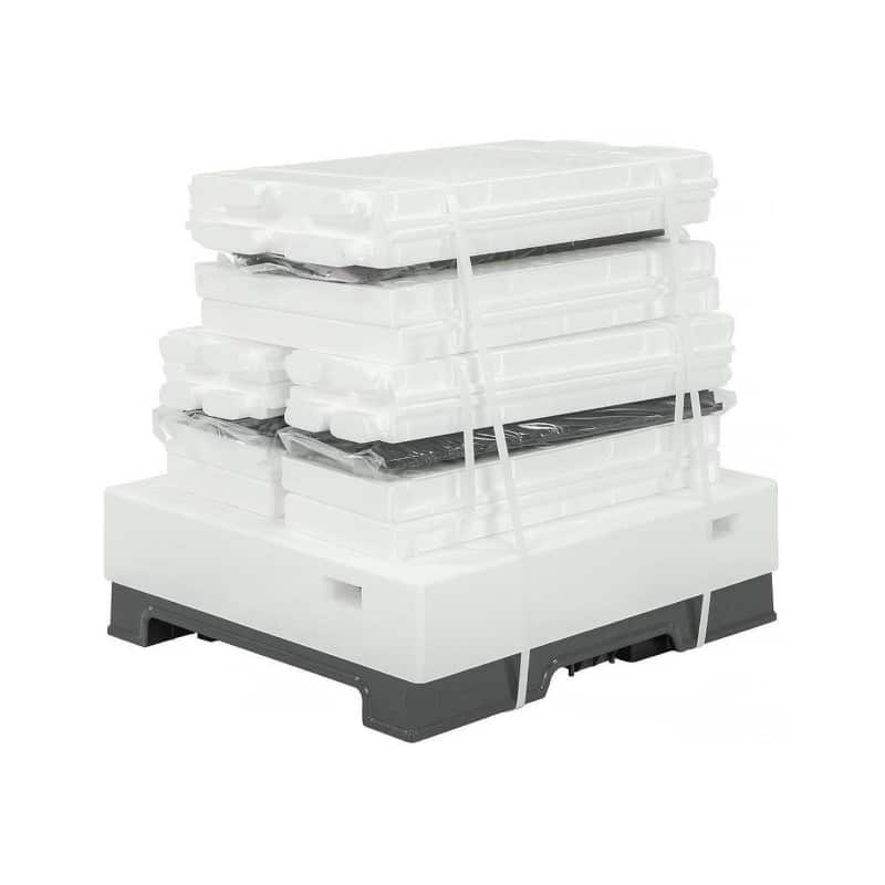 Arnia 10 favi cubo POLISTIRENE in KIT con doppio melario Dadant NON VERNICIATA Lyson - immagine 3