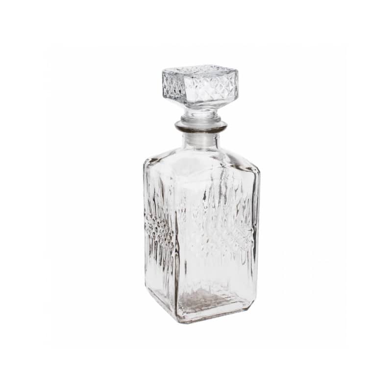 Caraffa di vetro decorata Wisky 855ml