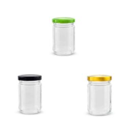 Vaso 220g (156ml) modello alto vari colori,  15pz