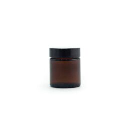 Vaso 40g (30ml) in vetro scuro con capsula nera