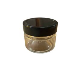 Vaso 150g (106ml) modello largo, tappo alto nero