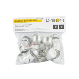 Porta lumino in latta con stoppino cerato - 30 pz.