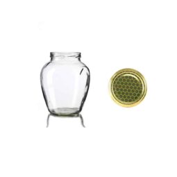 Vaso 730g (525ml) modello orcio, compreso capsula disegno alveare