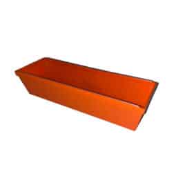 Contenitore di ricambio in plastica resistente per raccolta cera da sceratrice, 35x12x8h cm