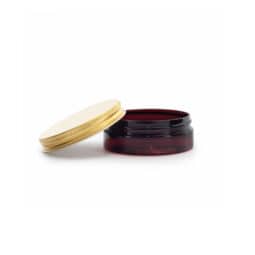 Vaso in PET scuro per cosmetici, unguenti e creme, 50ml