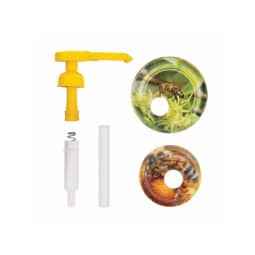 Dosatore miele in Kit con capsule 66/82 per vaso da 250gr largo e 1Kg serigrafate