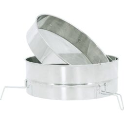 Filtro in acciaio inox &Oslash;468 mm per maturatori da 200-400 kg, doppia griglia e ganci a L