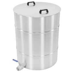 Maturatore 1250kg con valvola a sfera da 2" inox con coperchio mod. Lyson