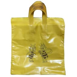 Busta regalo, color giallo, fantasia api, confezione 25 pezzi, 26*24h cm